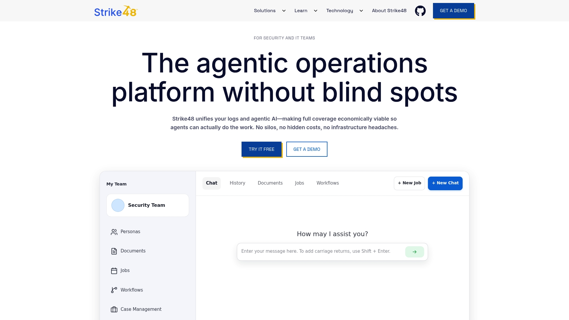 Strike 48 sponsor landing page advertised on CISO Series Podcast