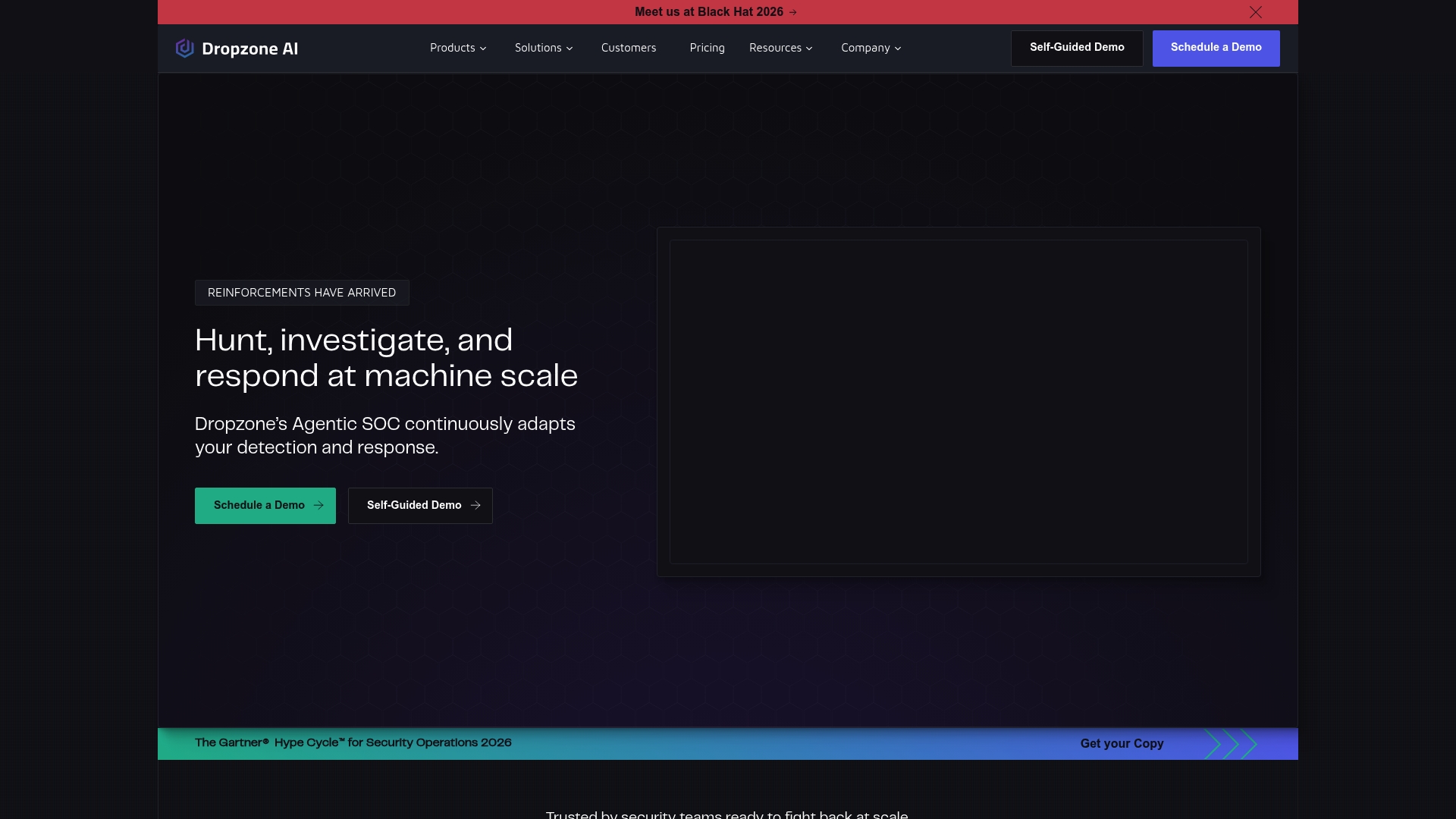 Drop Zone AI sponsor landing page advertised on CISO Series Podcast