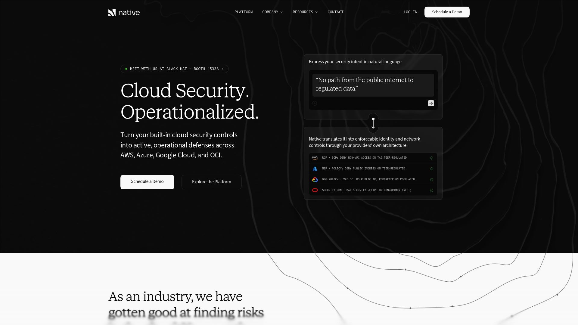 Native sponsor landing page advertised on CISO Series Podcast