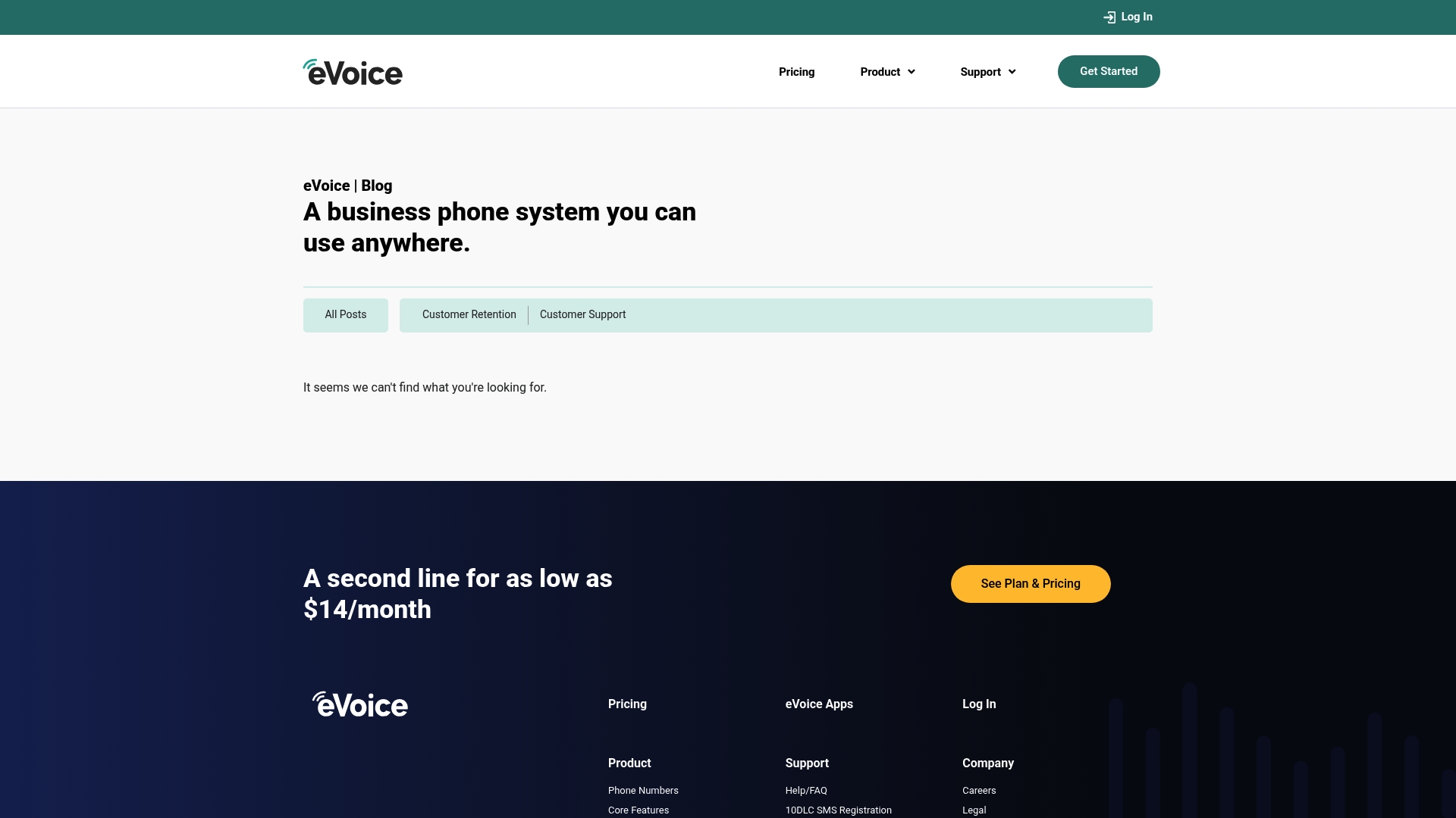 E-Voice sponsor landing page advertised on Adam Carolla Show