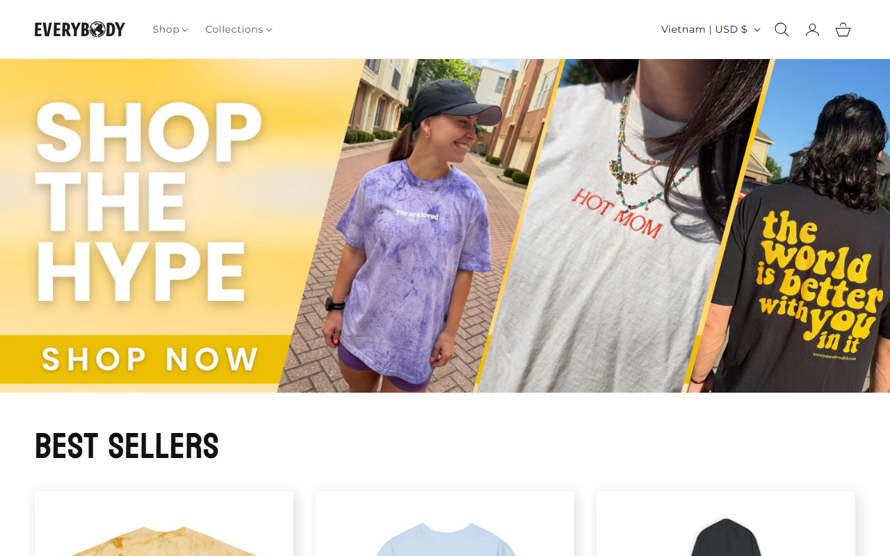 Shop For Everybody sponsor landing page advertised on Something For Everybody