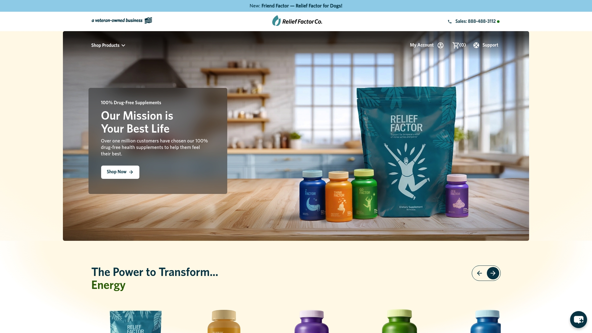 Z-Factor sponsor landing page advertised on The Glenn Beck Program