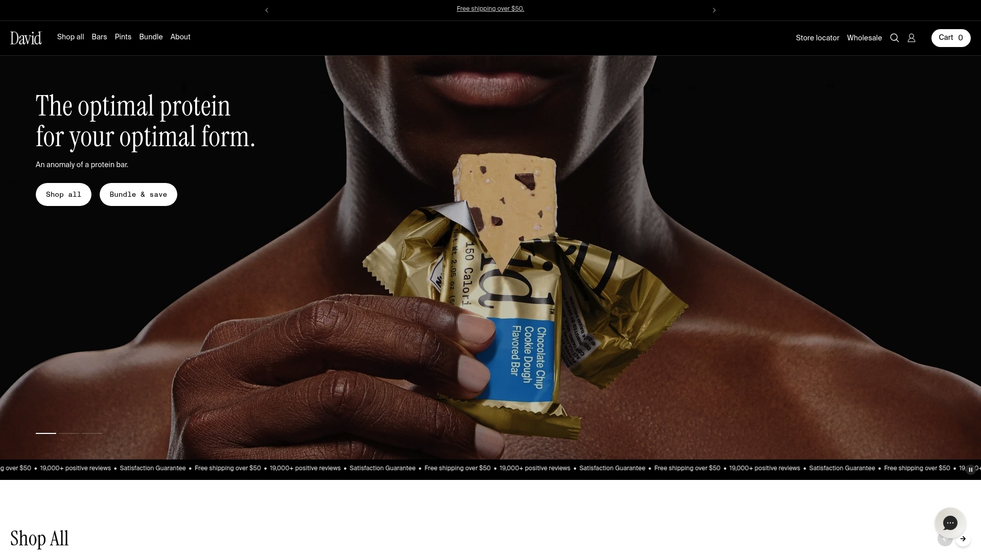 David sponsor landing page advertised on Perform with Dr. Andy Galpin