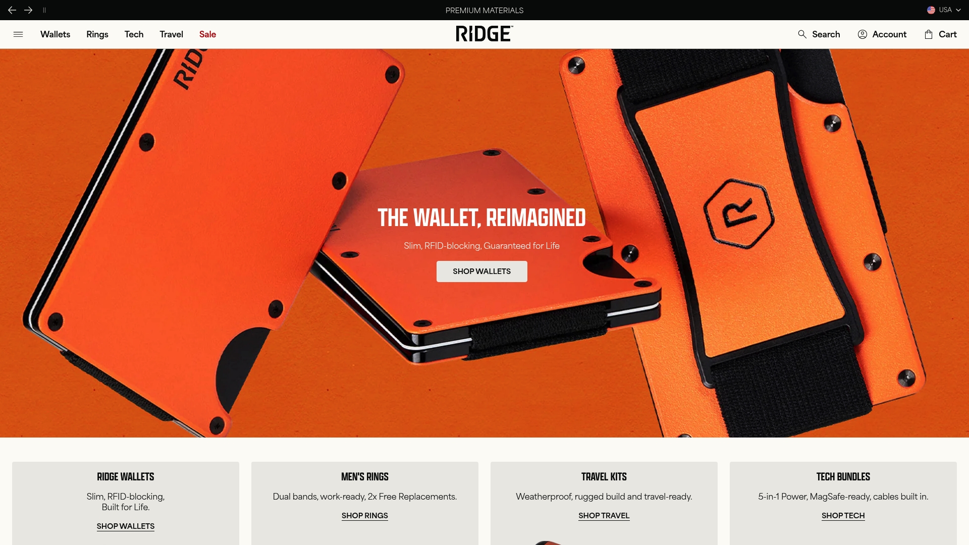 Ridge sponsor landing page advertised on Mr Obnoxious