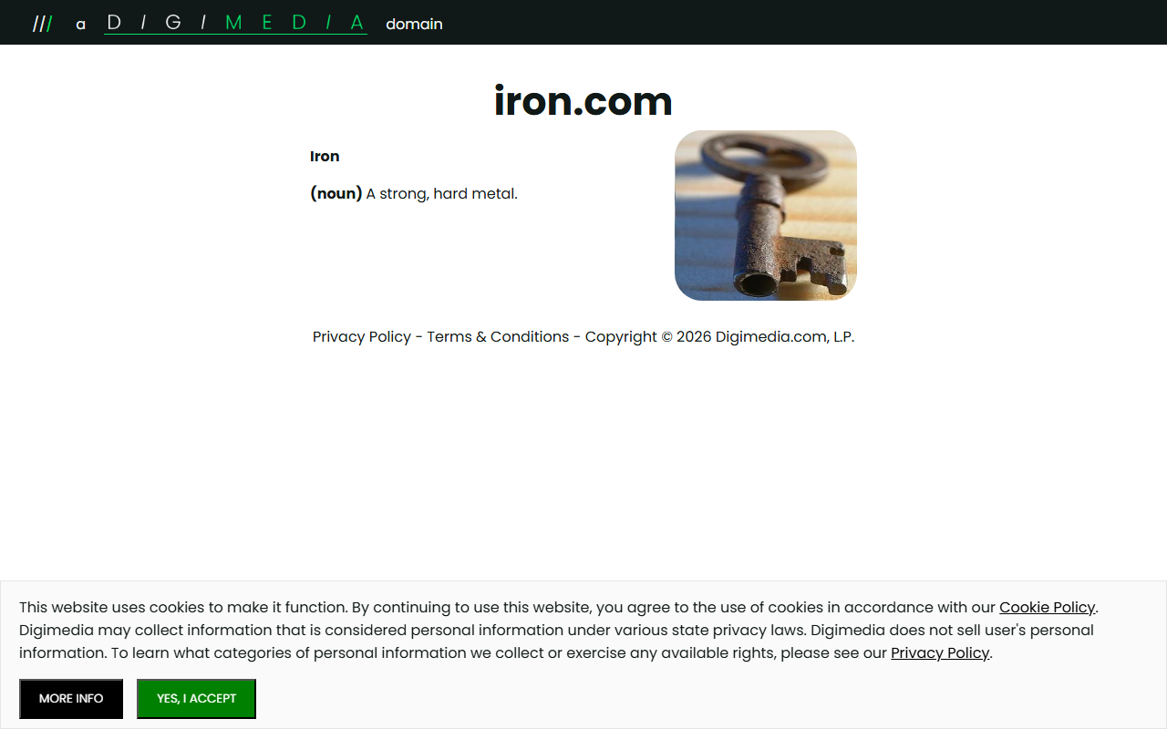 Iron sponsor landing page advertised on Mr Obnoxious