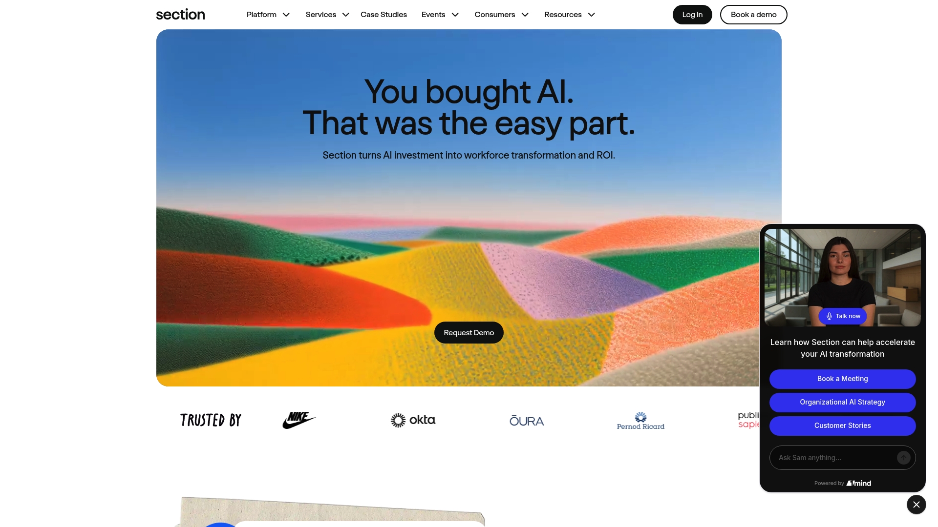 SectionAI sponsor landing page advertised on The AI Breakdown: Daily Artificial Intelligence News and Discussions