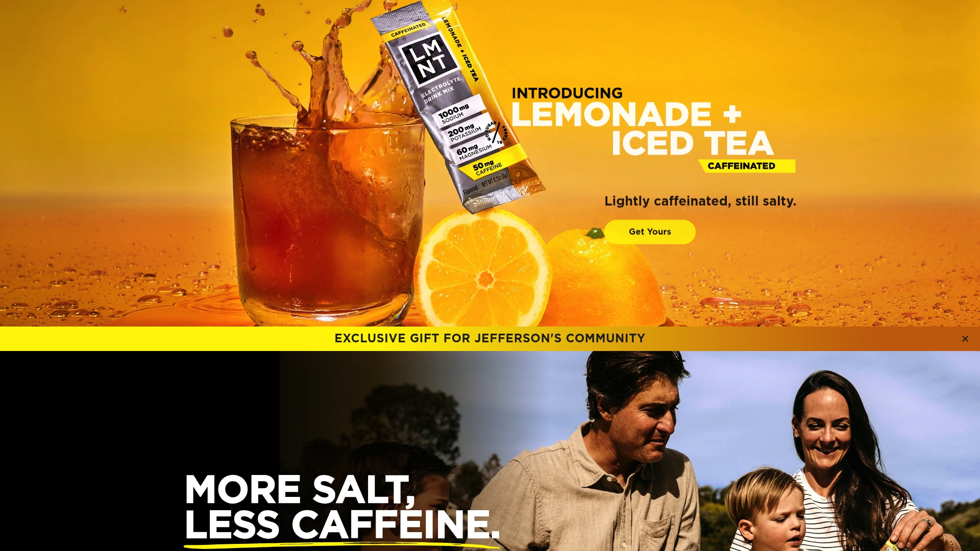 Element sponsor landing page advertised on The Jefferson Fisher Podcast