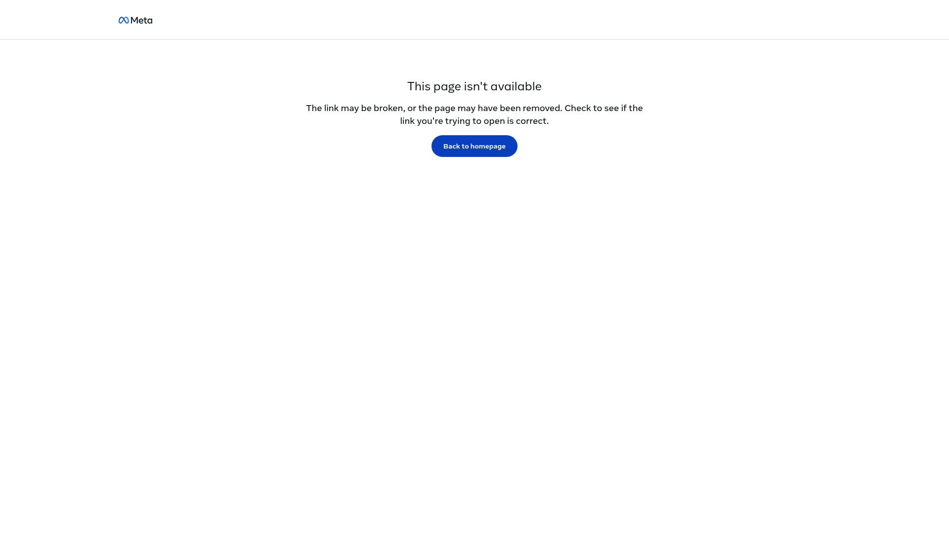 Meta sponsor landing page advertised on Odd Lots