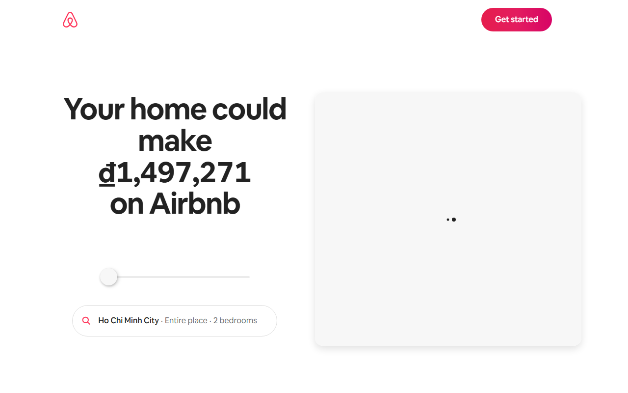 Airbnb sponsor landing page advertised on Fantasy Football Today