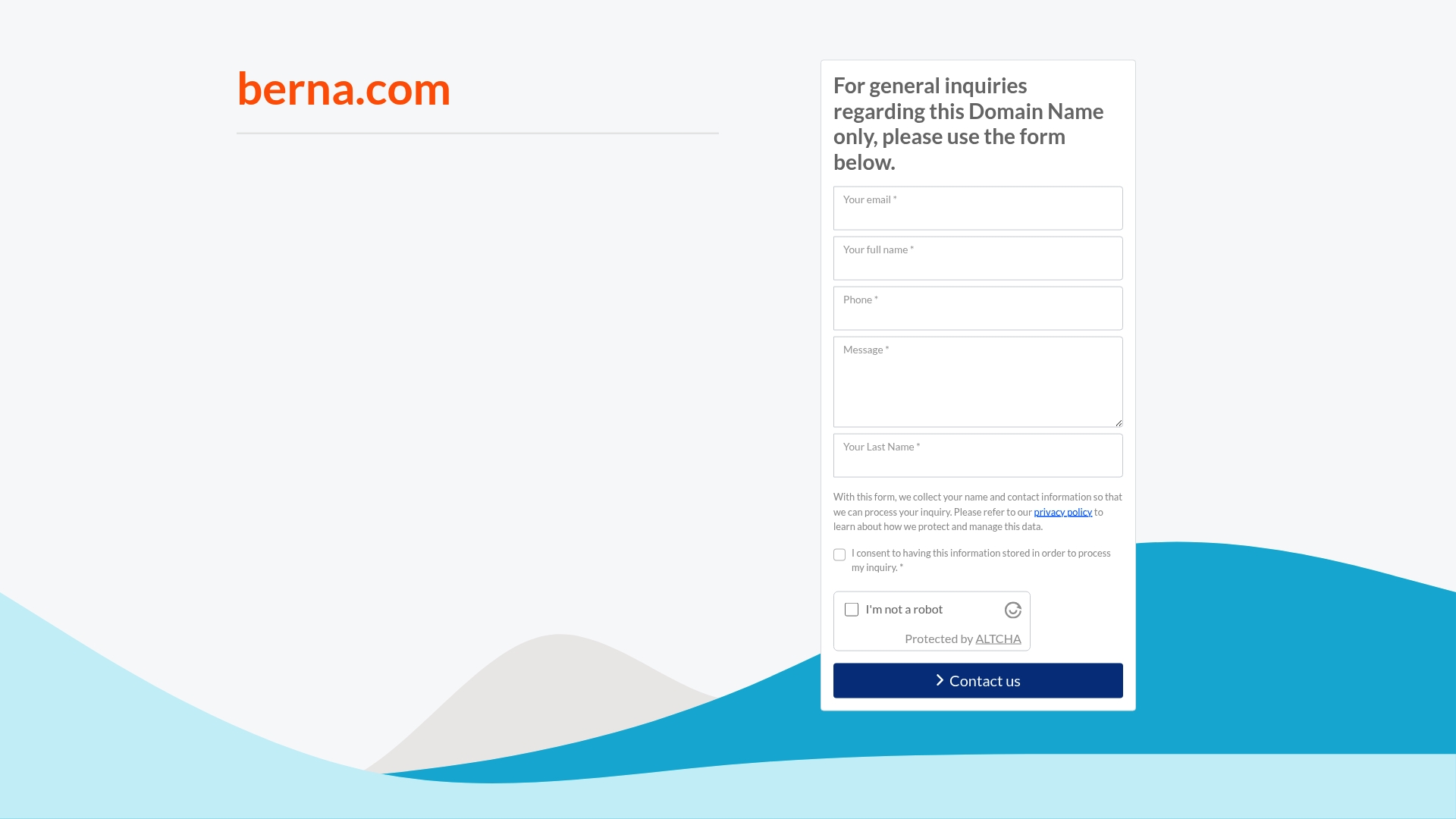 Berna sponsor landing page advertised on The Glenn Beck Program