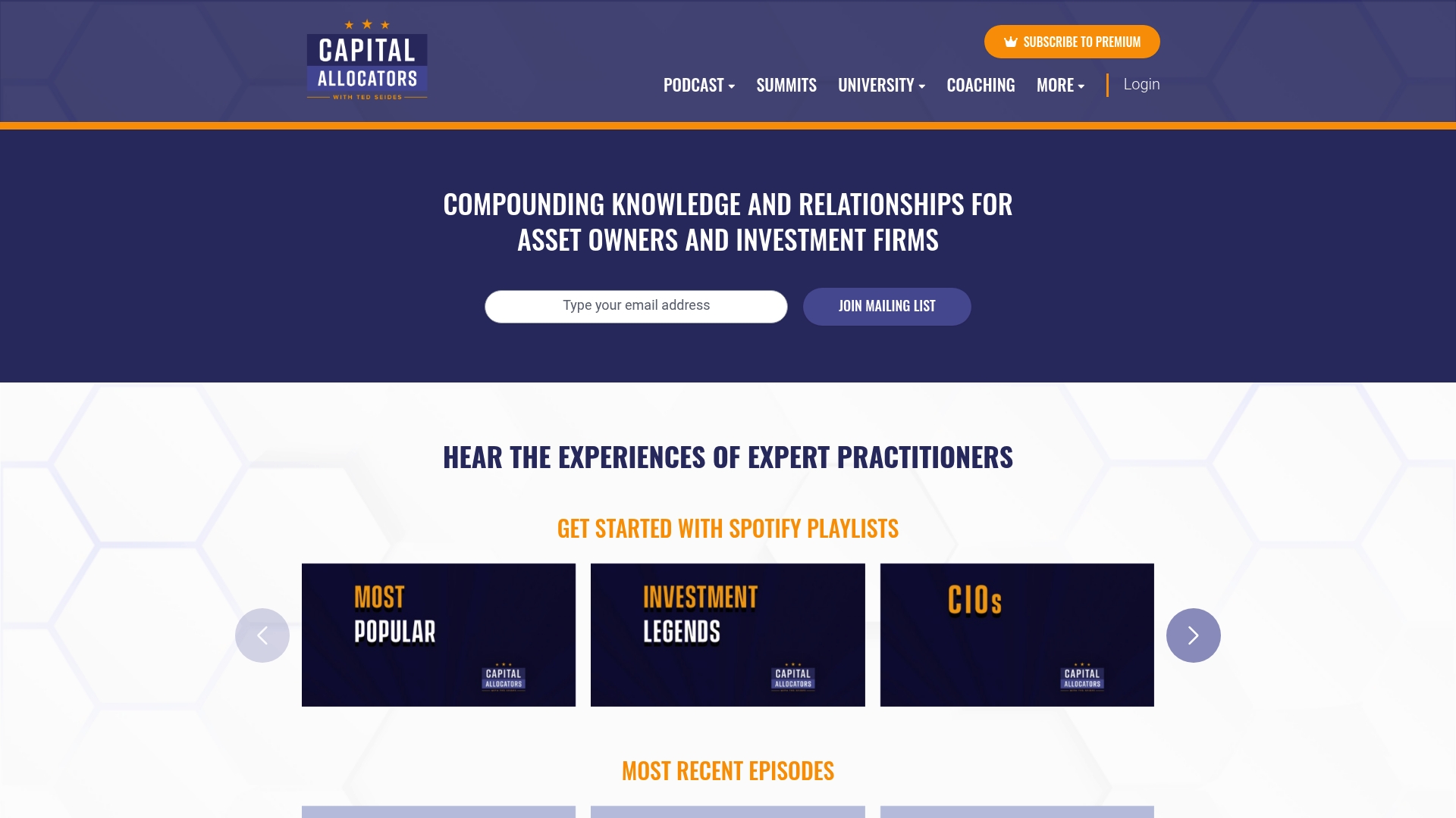 Capital Allocators Podcast sponsor landing page advertised on Capital Allocators – Inside the Institutional Investment Industry