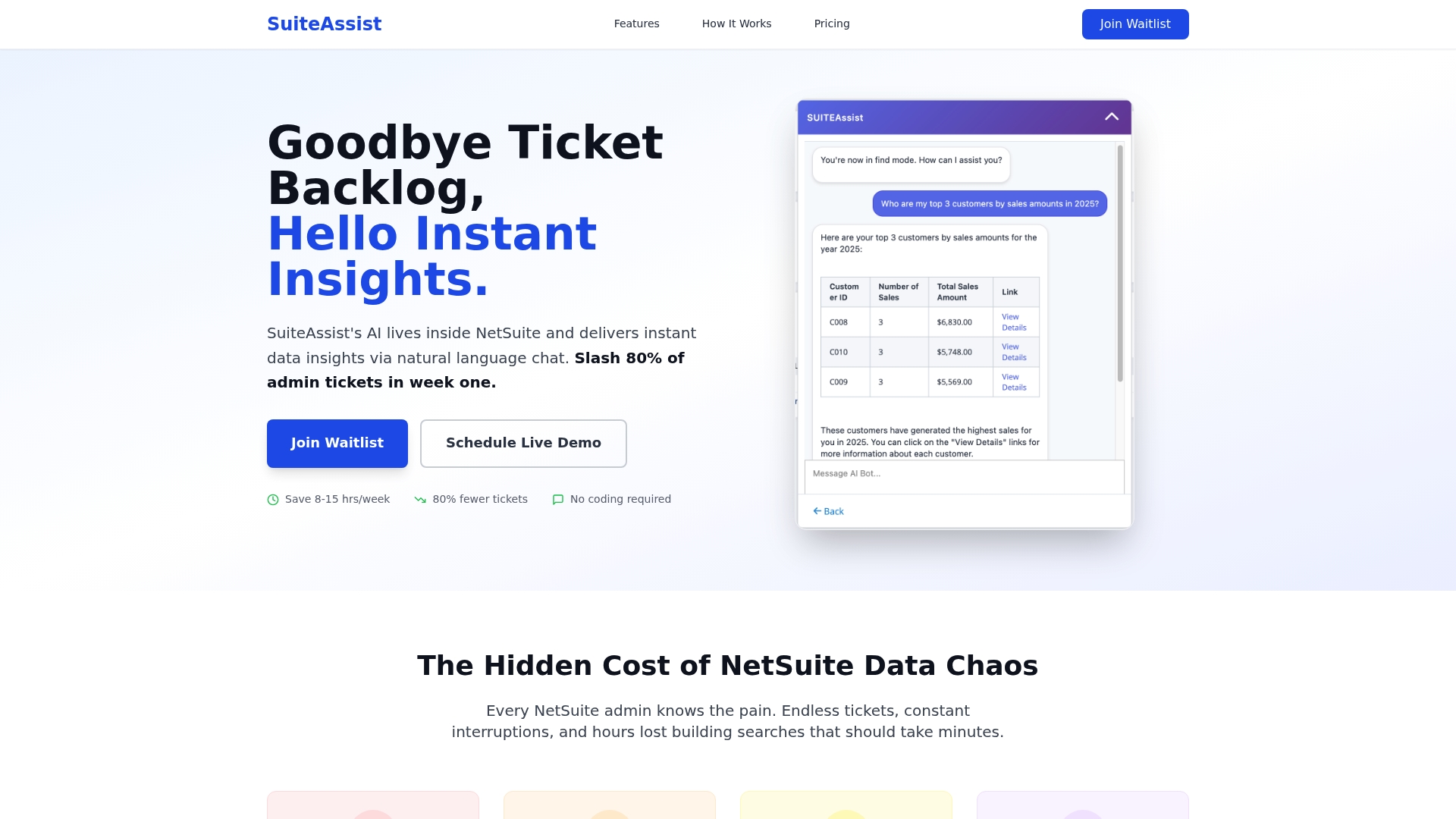 NetSuite sponsor landing page advertised on Criminal