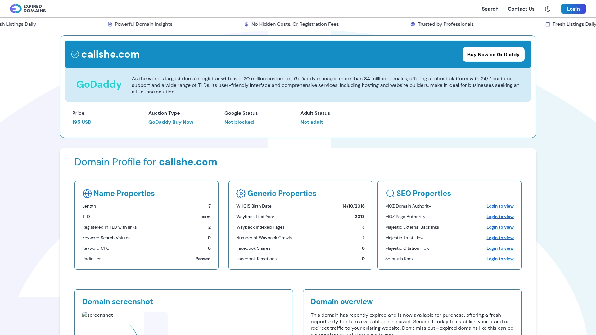 CallShe sponsor landing page advertised on ESPN FC