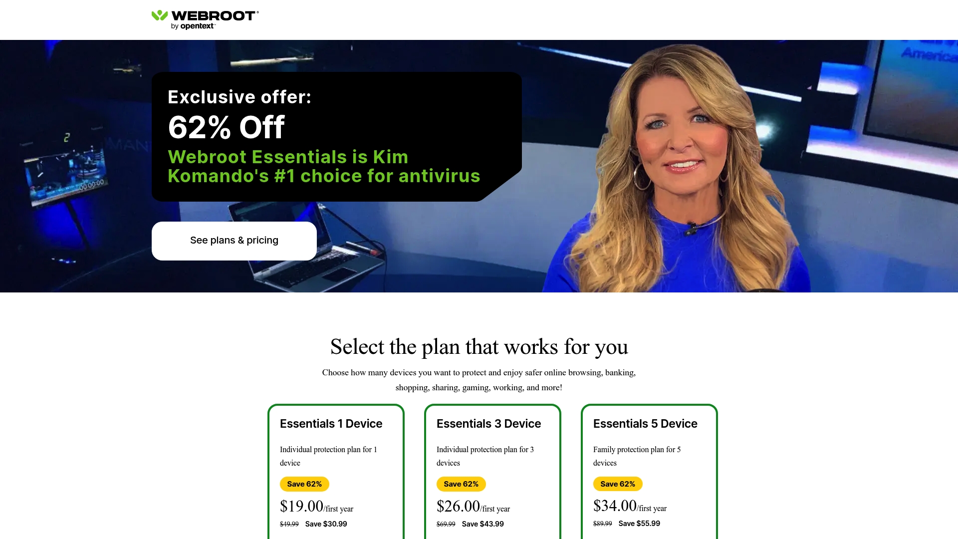 getken.com sponsor landing page advertised on Kim Komando Daily Tech Update