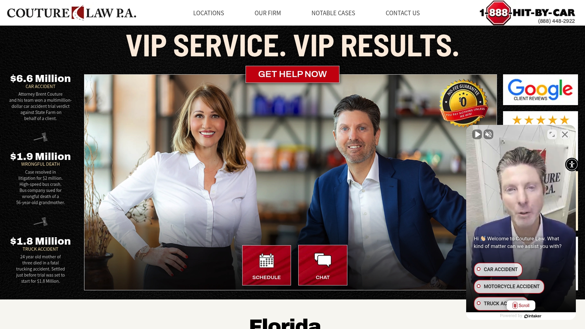 Couture Law sponsor landing page advertised on SharkPreneur