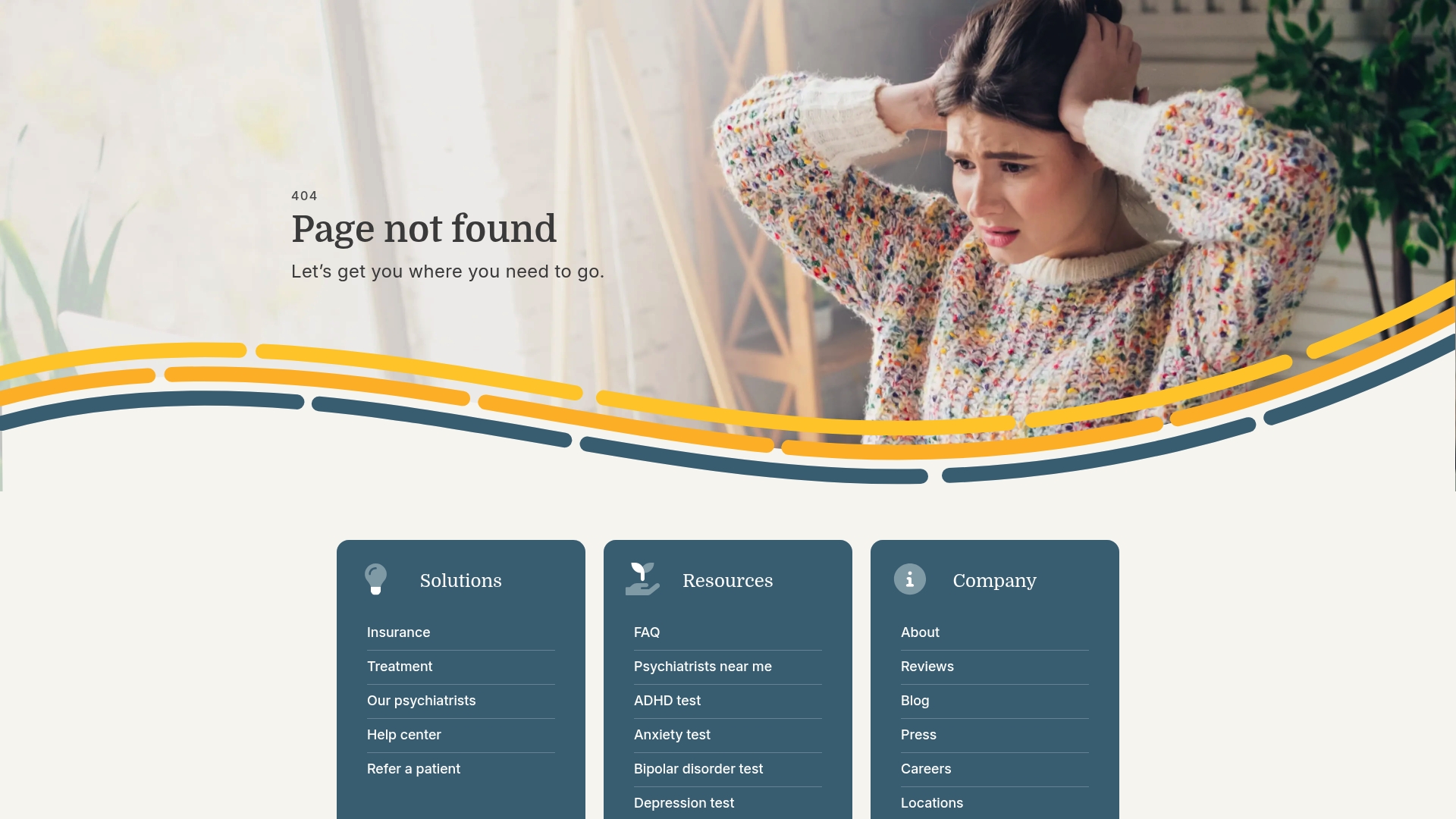 Talkiatry sponsor landing page advertised on Today, Explained