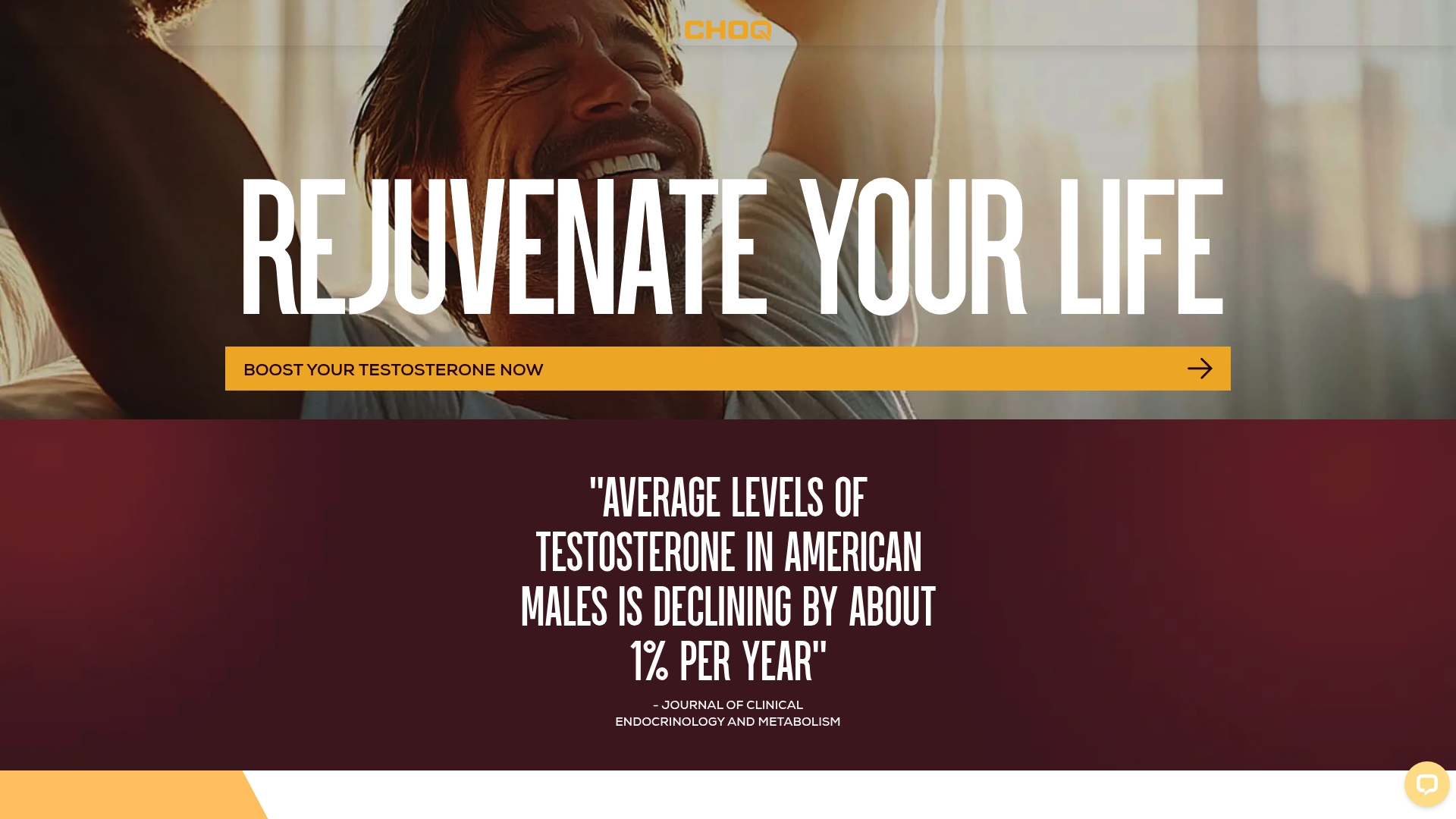 Chalk sponsor landing page advertised on The Jesse Kelly Show