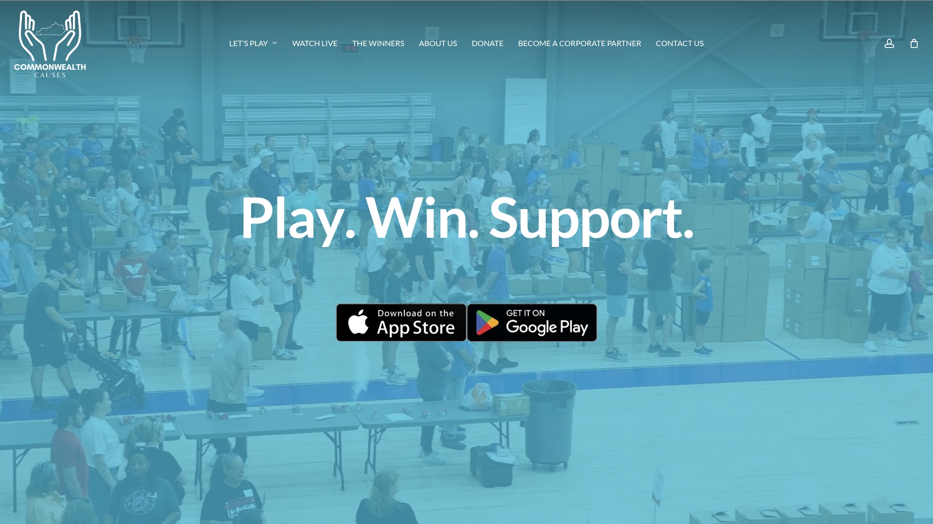 Commonwealth Causes sponsor landing page advertised on KSR