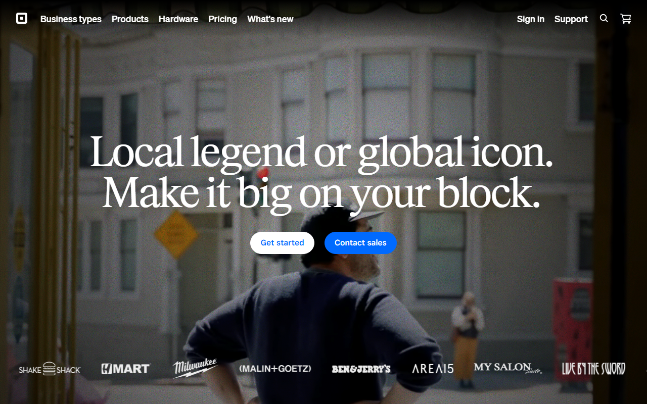 Square sponsor landing page advertised on Jill on Money with Jill Schlesinger