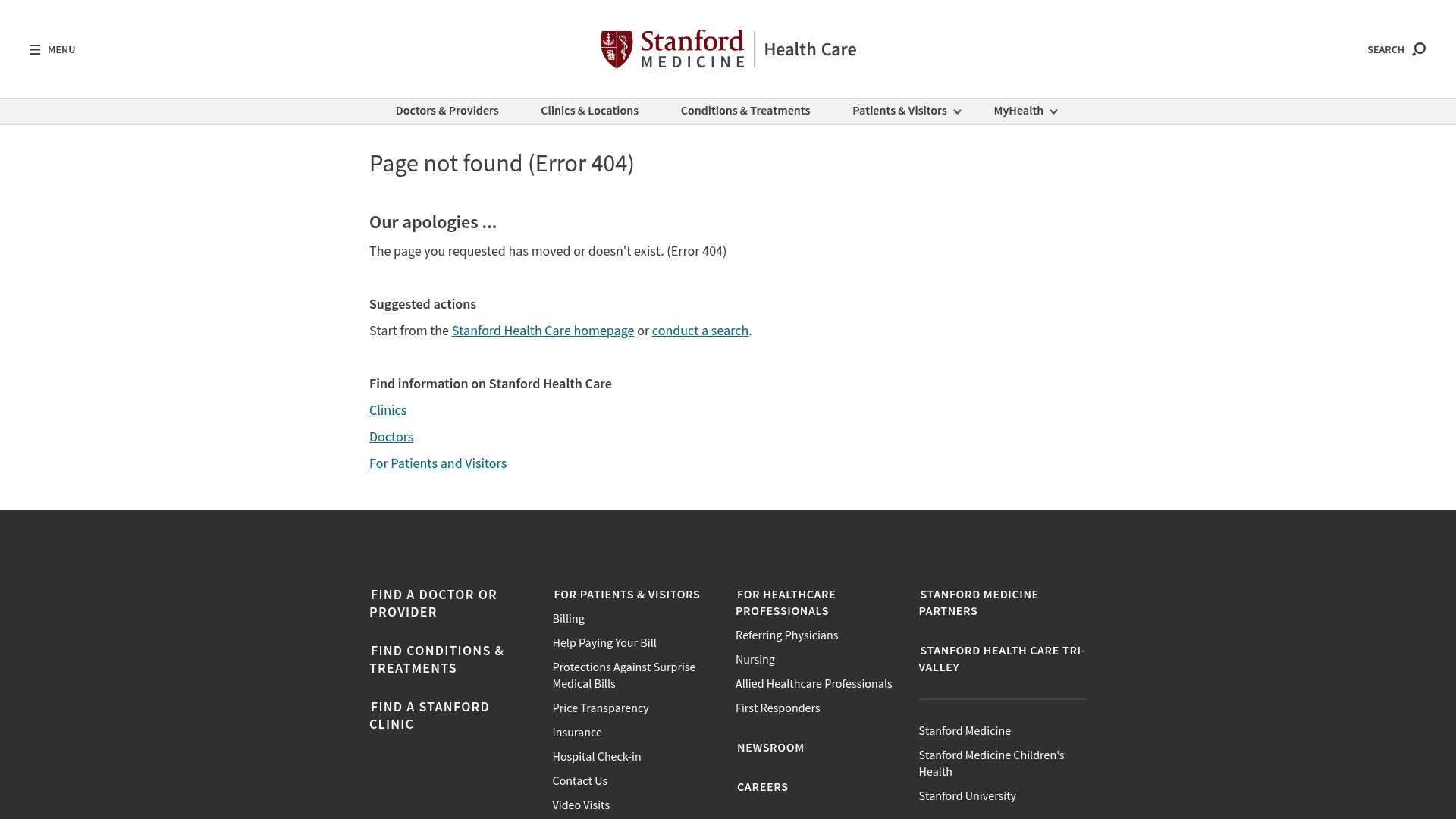 Stanford HealthCare Tri-Valley sponsor landing page advertised on LINUX Unplugged