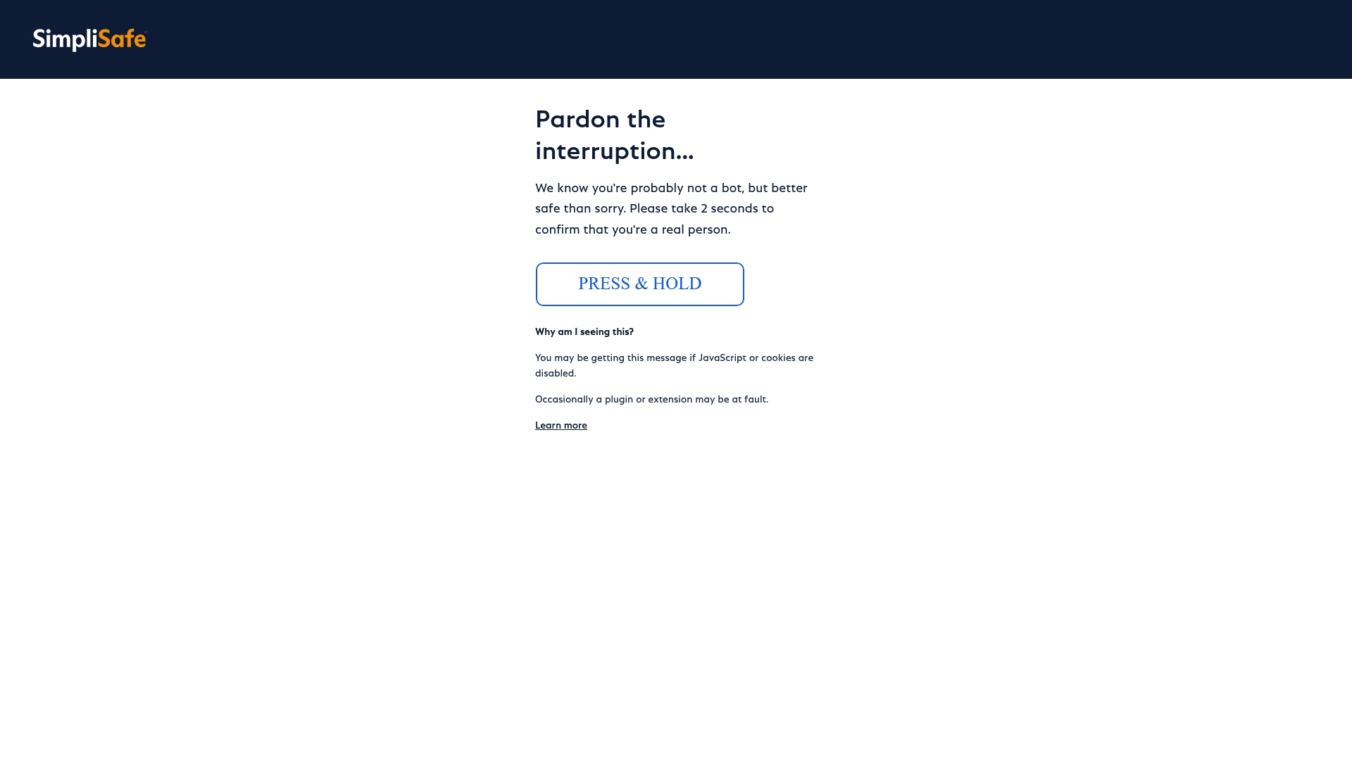 SimpliSafe sponsor landing page advertised on The 11th Hour with Stephanie Ruhle
