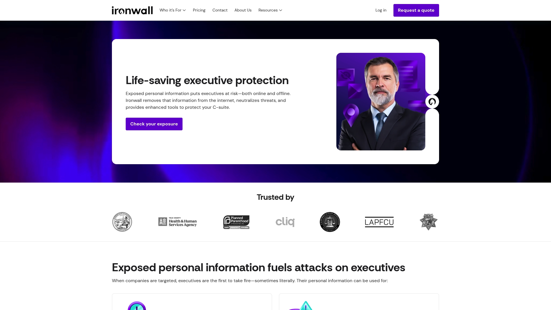 Ironwall sponsor landing page advertised on The Commentary Magazine Podcast