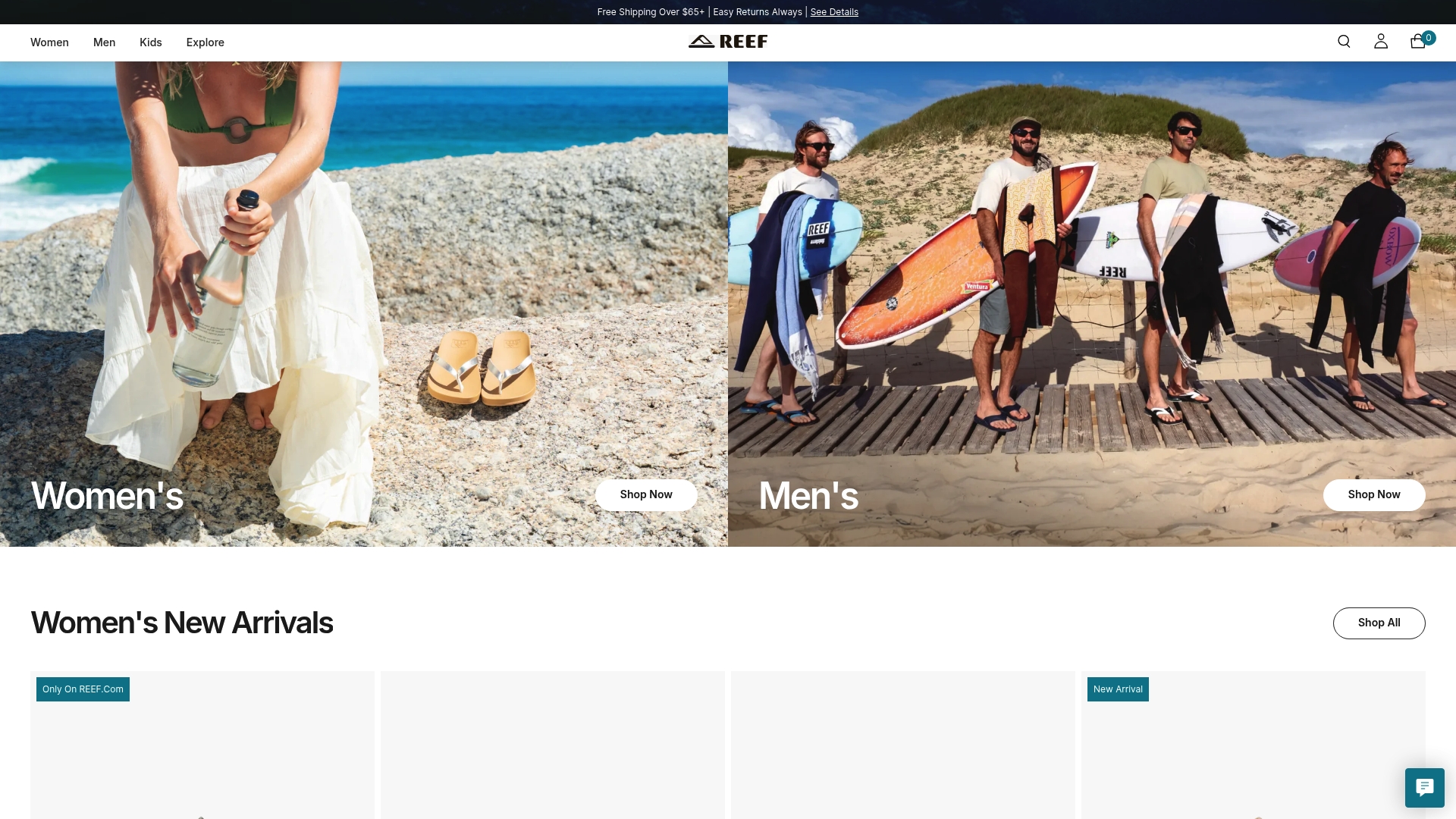 Reef sponsor landing page advertised on This Is Important