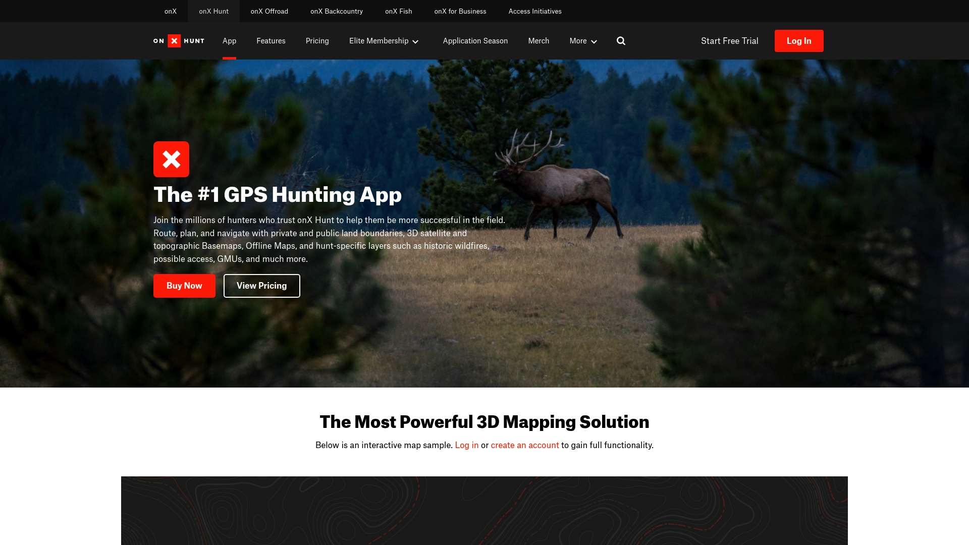 Onyx sponsor landing page advertised on Bear Grease