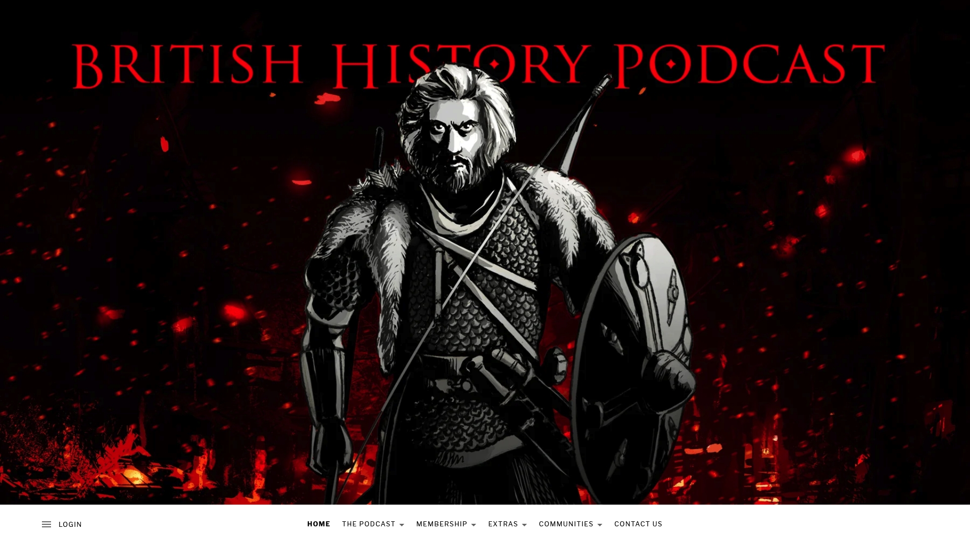 The British History Podcast sponsor landing page advertised on The British History Podcast