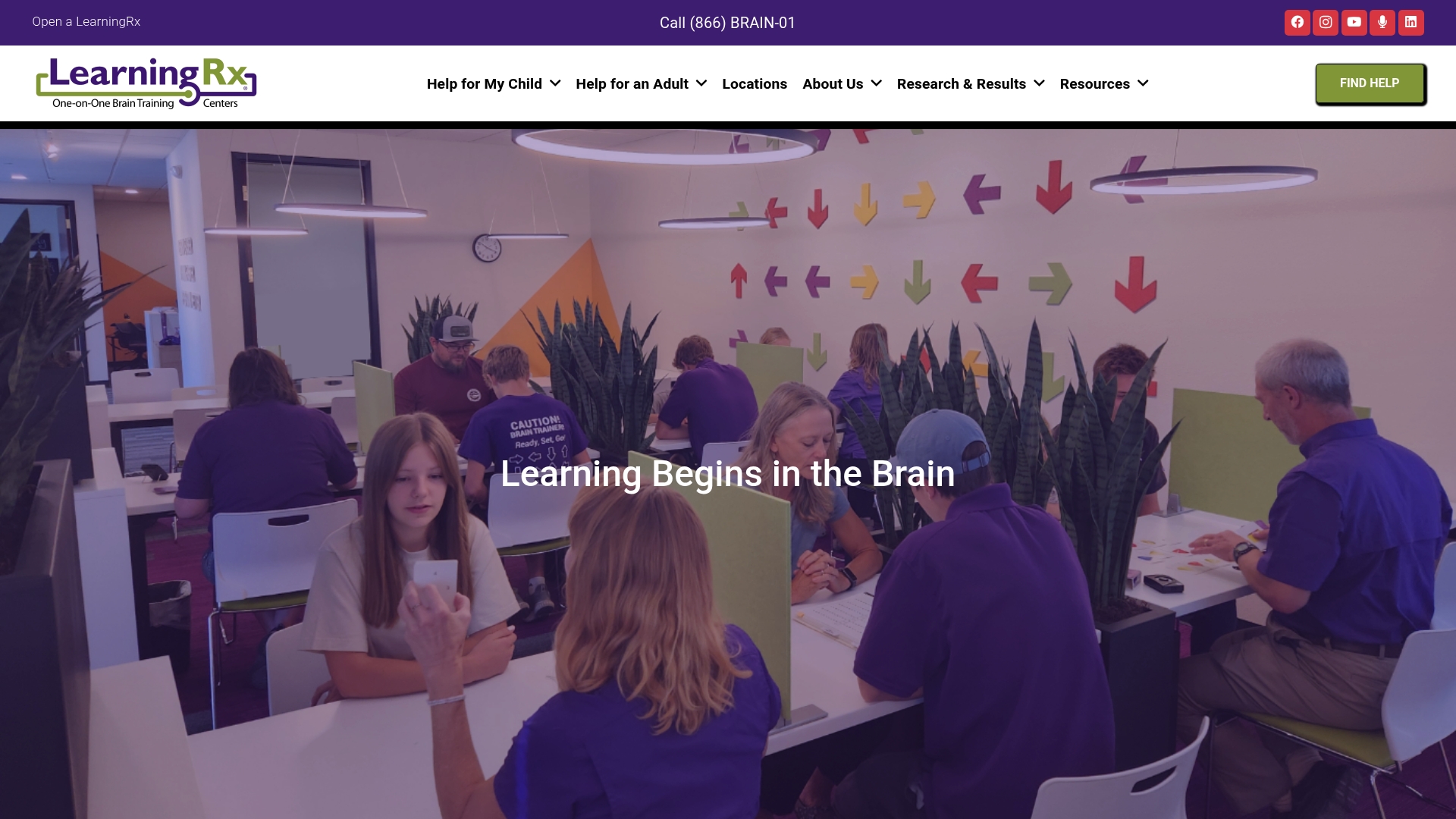 LearningRx sponsor landing page advertised on The Christy-Faith Show