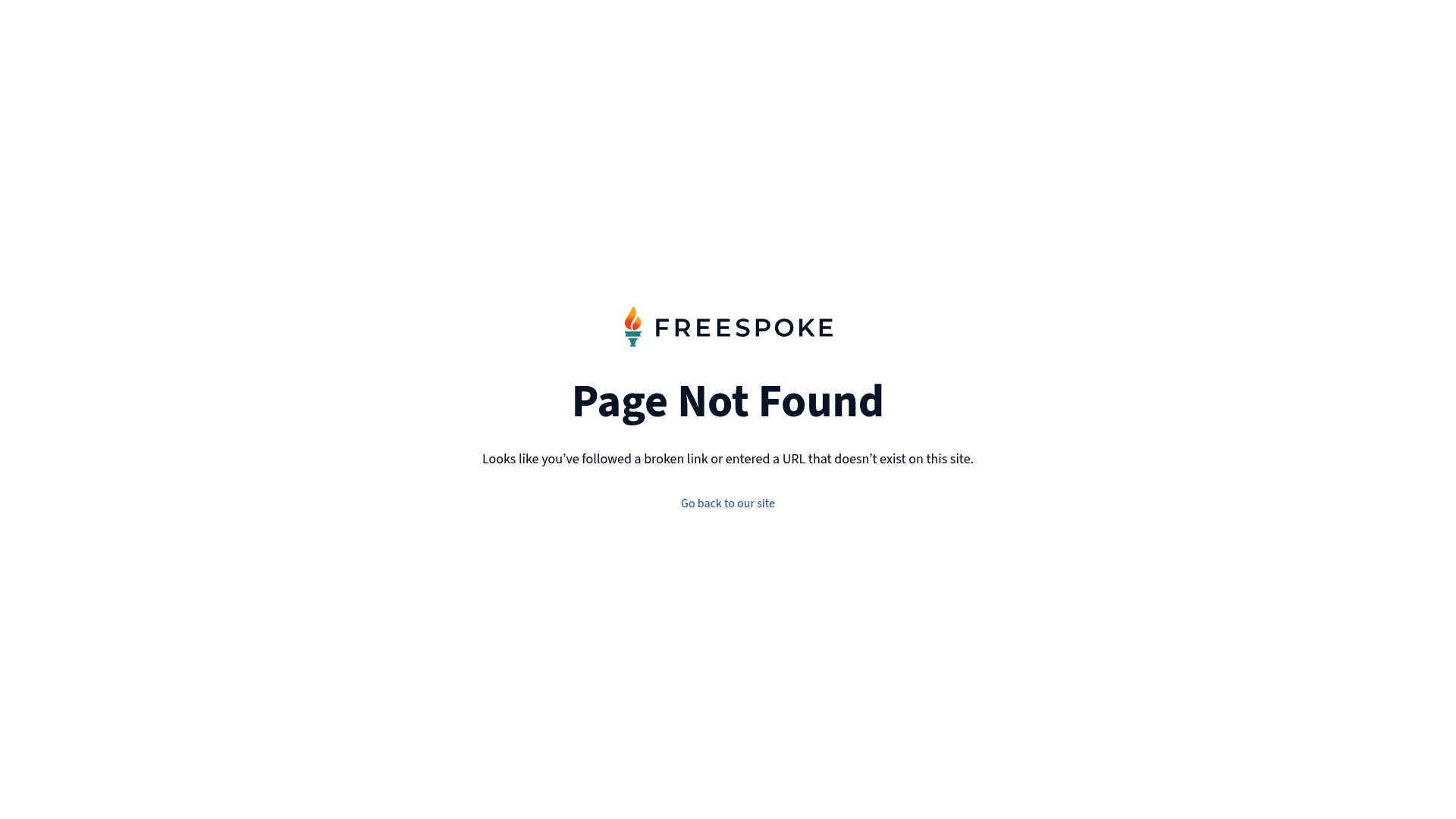 FreeSpoke sponsor landing page advertised on The Glenn Beck Program