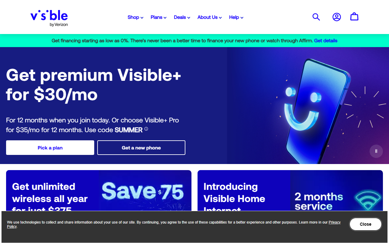 Visible sponsor landing page advertised on Know Thyself
