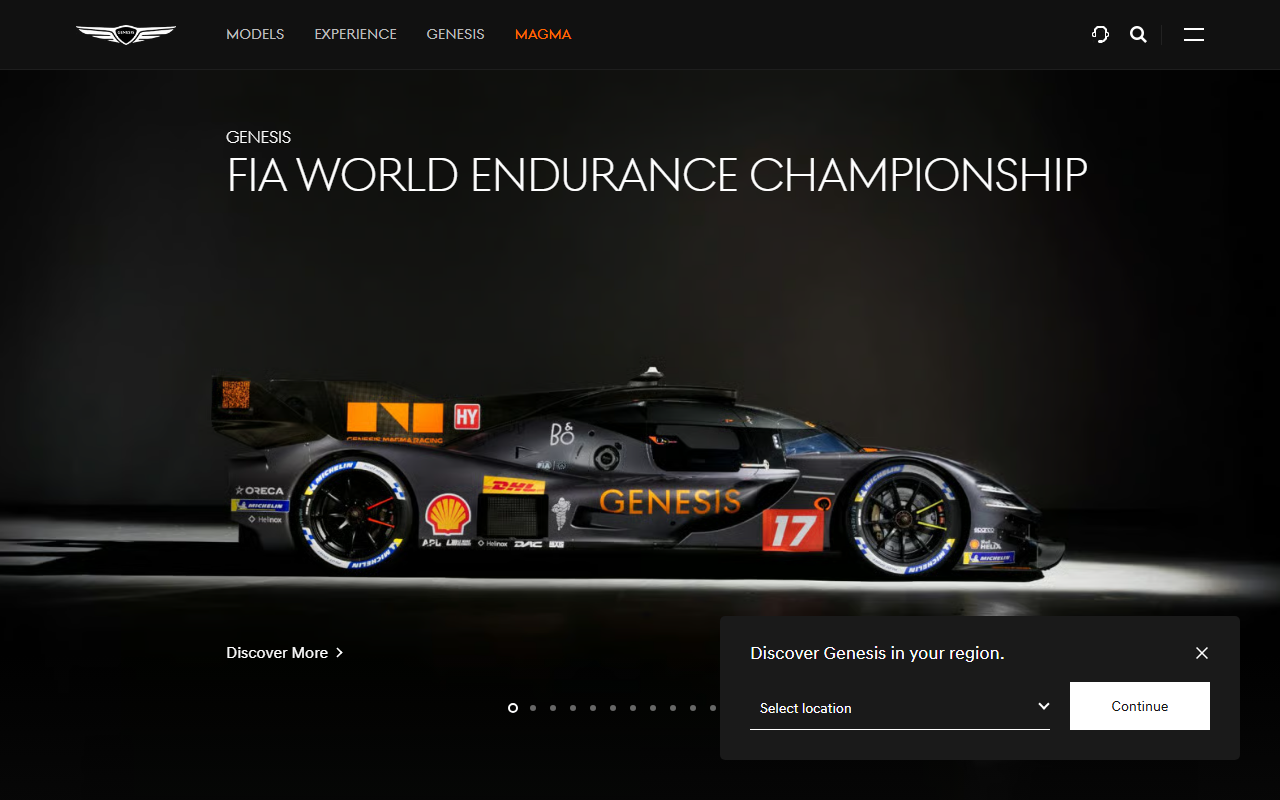 Genesis sponsor landing page advertised on Morbid