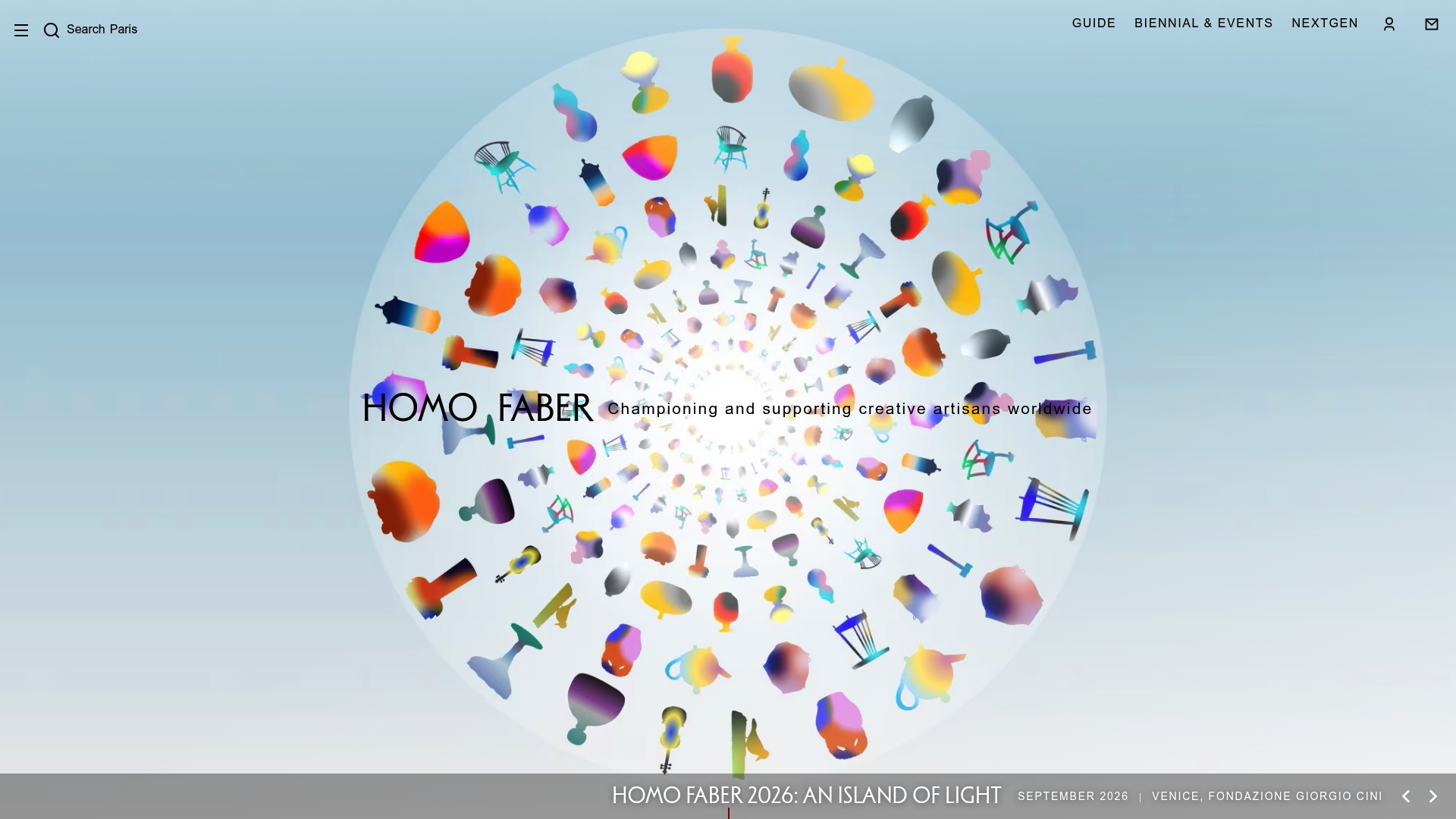Homo Faber sponsor landing page advertised on Modern Love