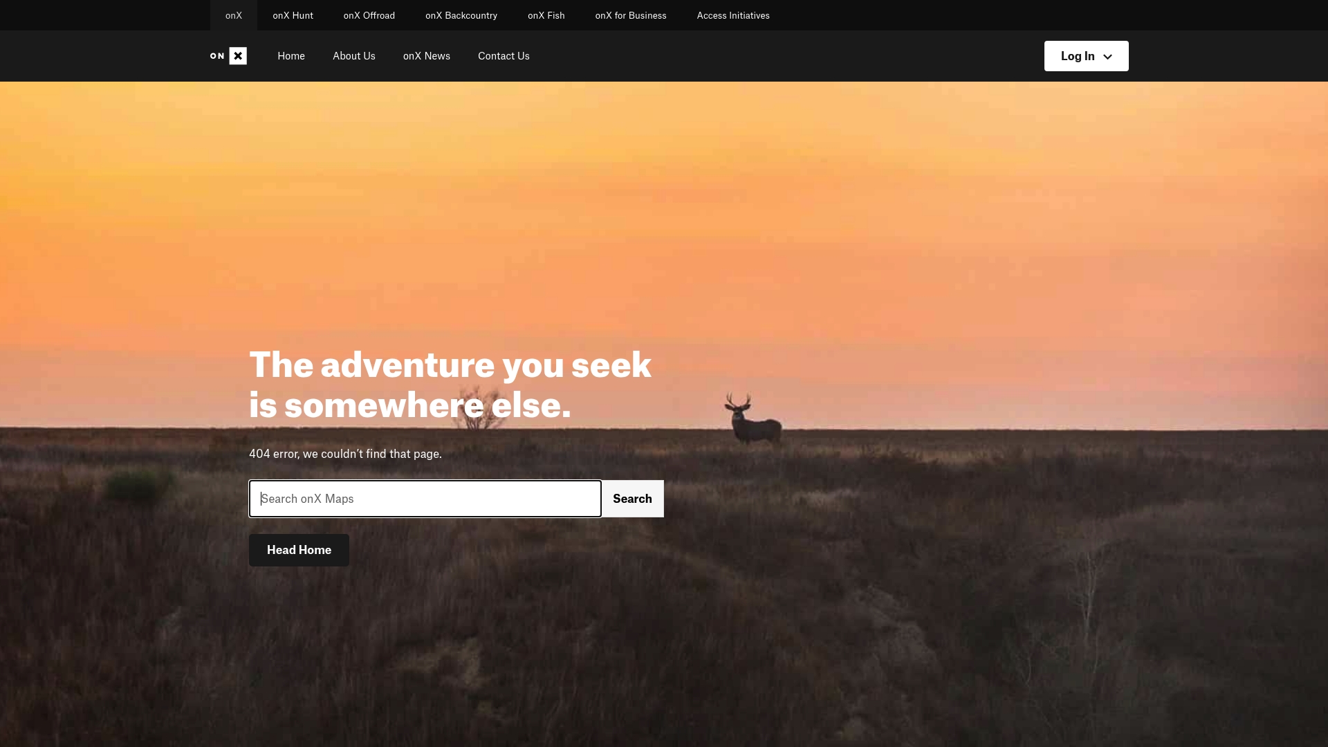 OnX Off Road sponsor landing page advertised on The Joe Rogan Experience