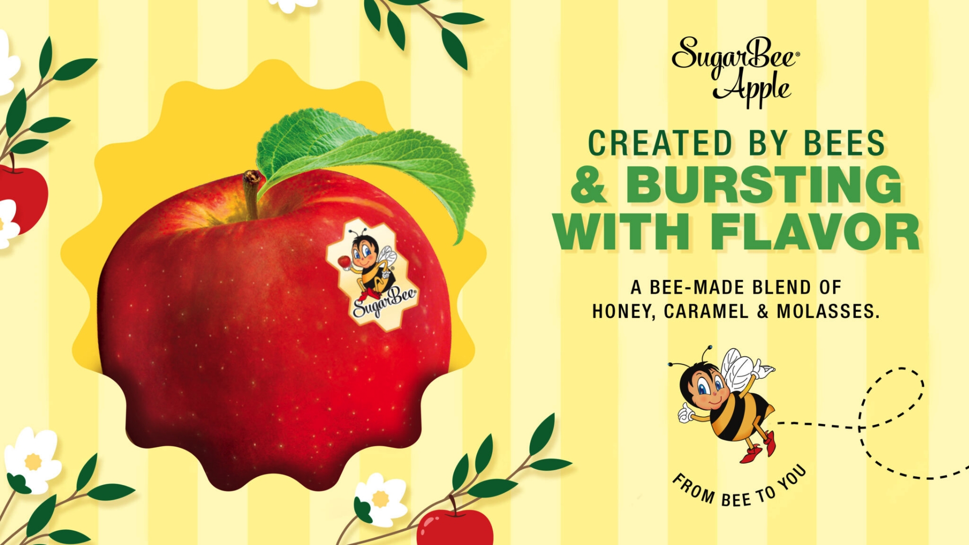Sugar Bee Apples sponsor landing page advertised on Dr. Laura Call of the Day
