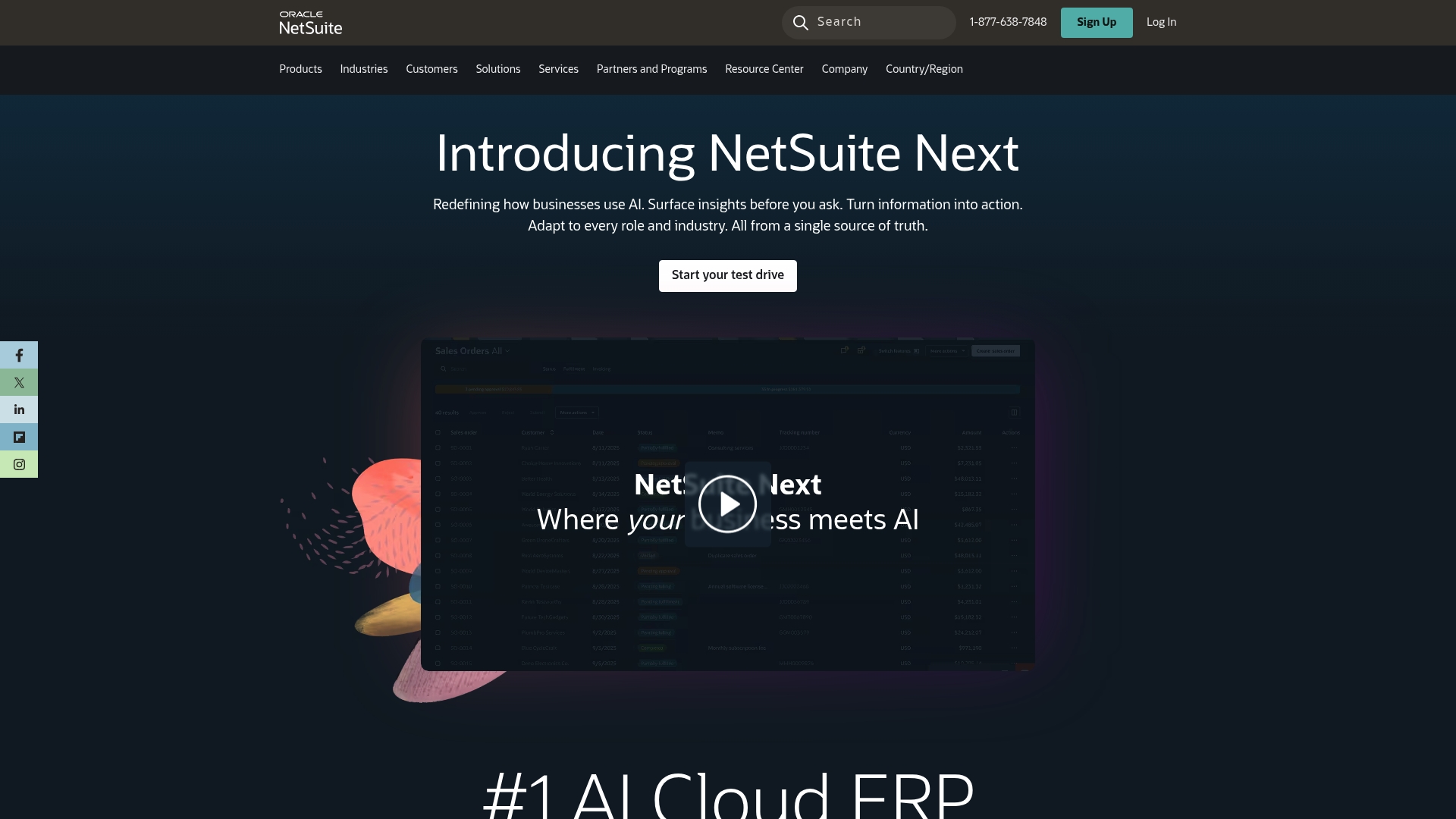 NetSuite sponsor landing page advertised on Creating Confidence with Heather Monahan
