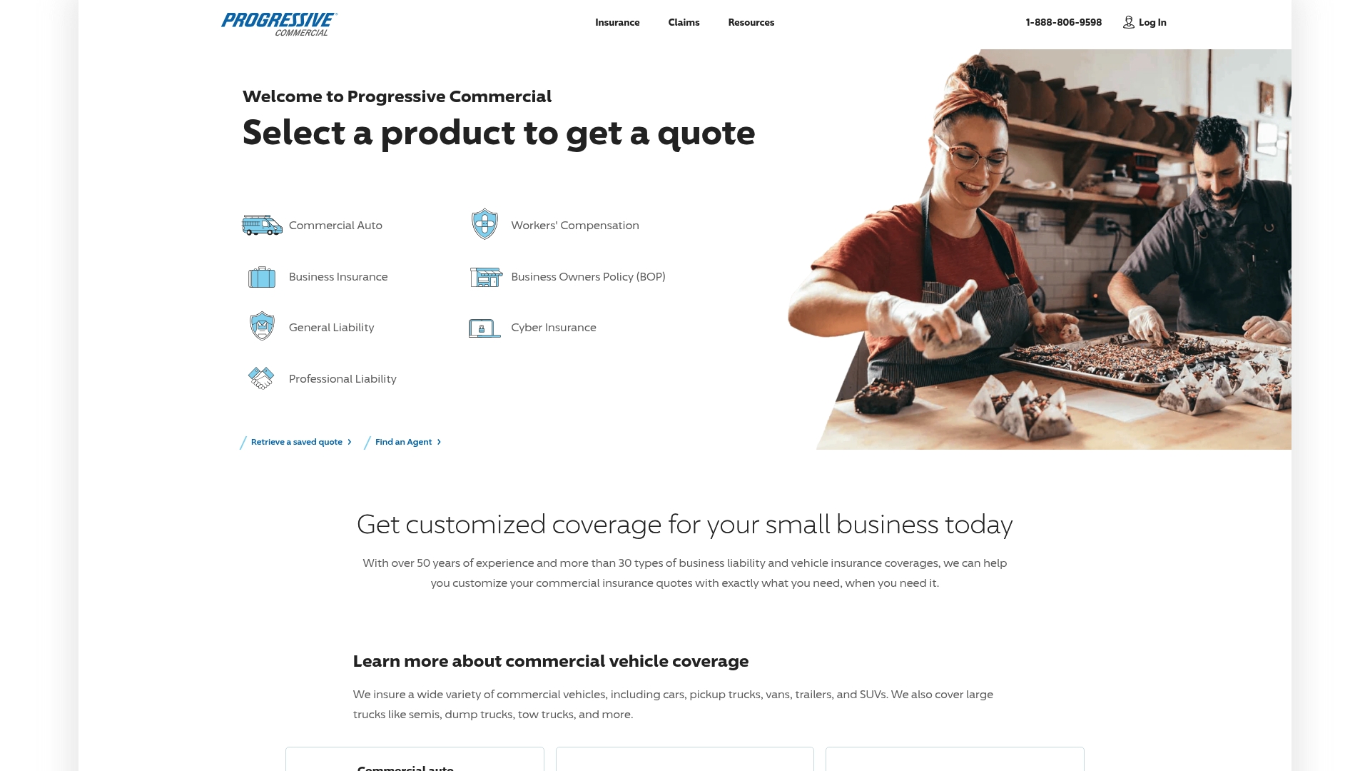Progressive sponsor landing page advertised on LINUX Unplugged