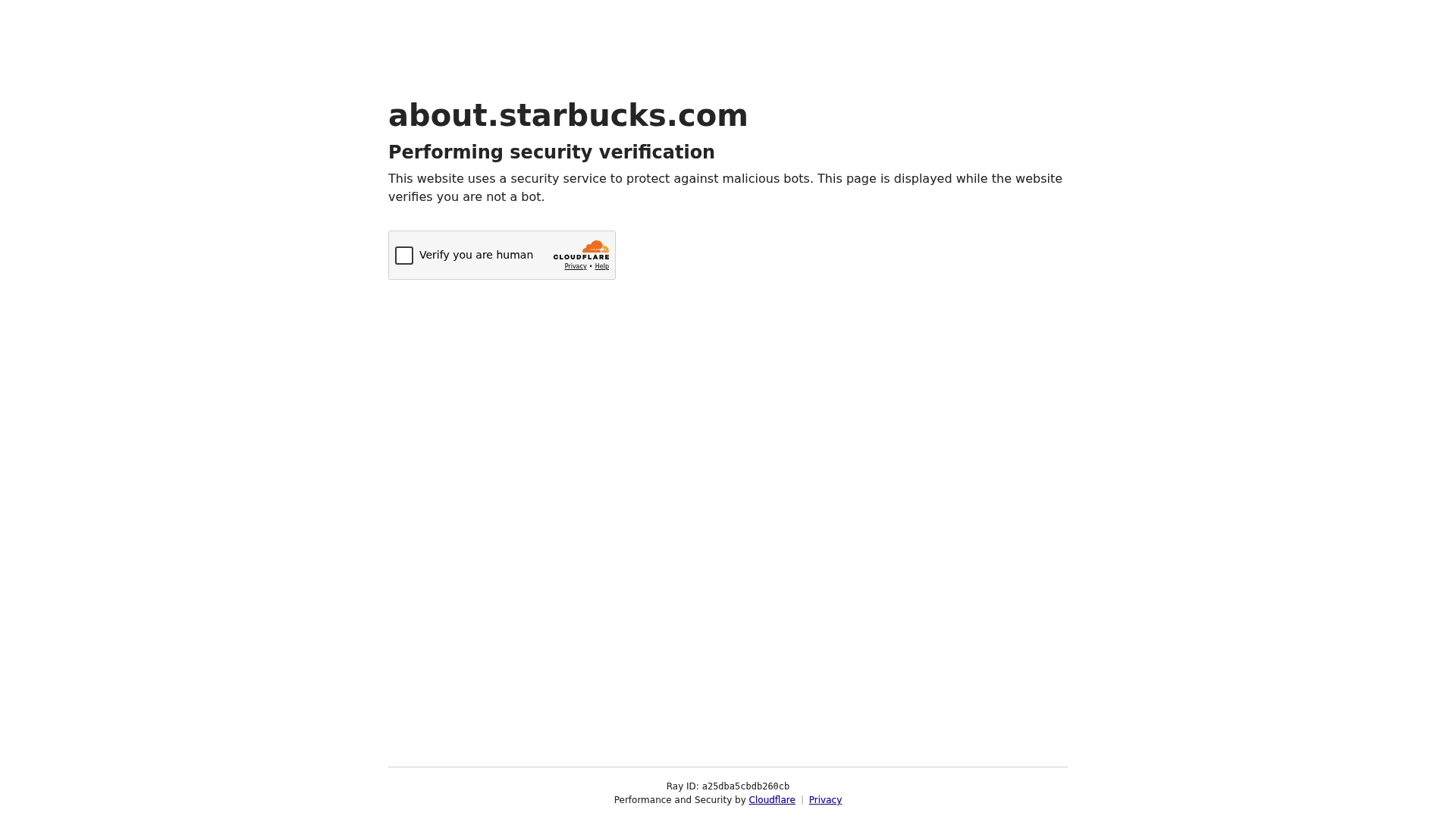 Starbucks sponsor landing page advertised on The Daily