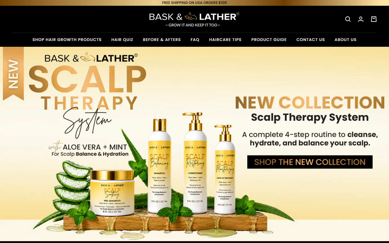 Baskin Lather sponsor landing page advertised on Sistas Who Kill: A True Crime Podcast