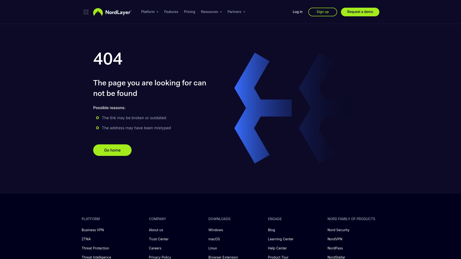 NordLayer sponsor landing page advertised on Hacked