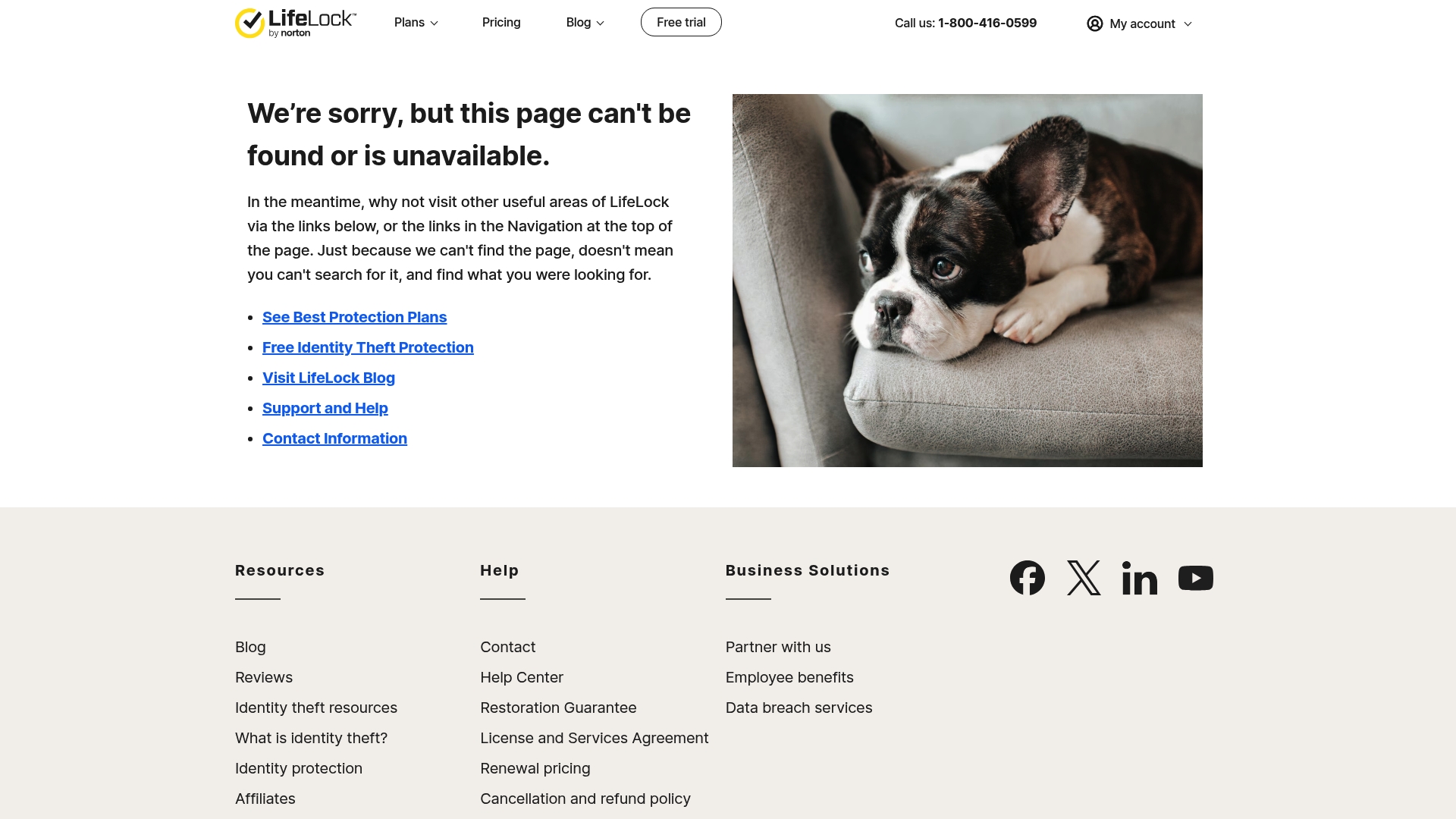 LifeLock sponsor landing page advertised on The Joe Rogan Experience