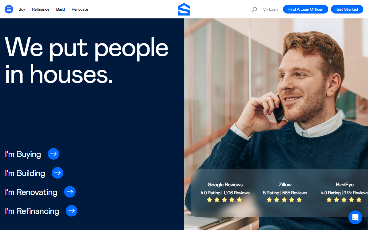 Stockton Mortgage sponsor landing page advertised on KSR