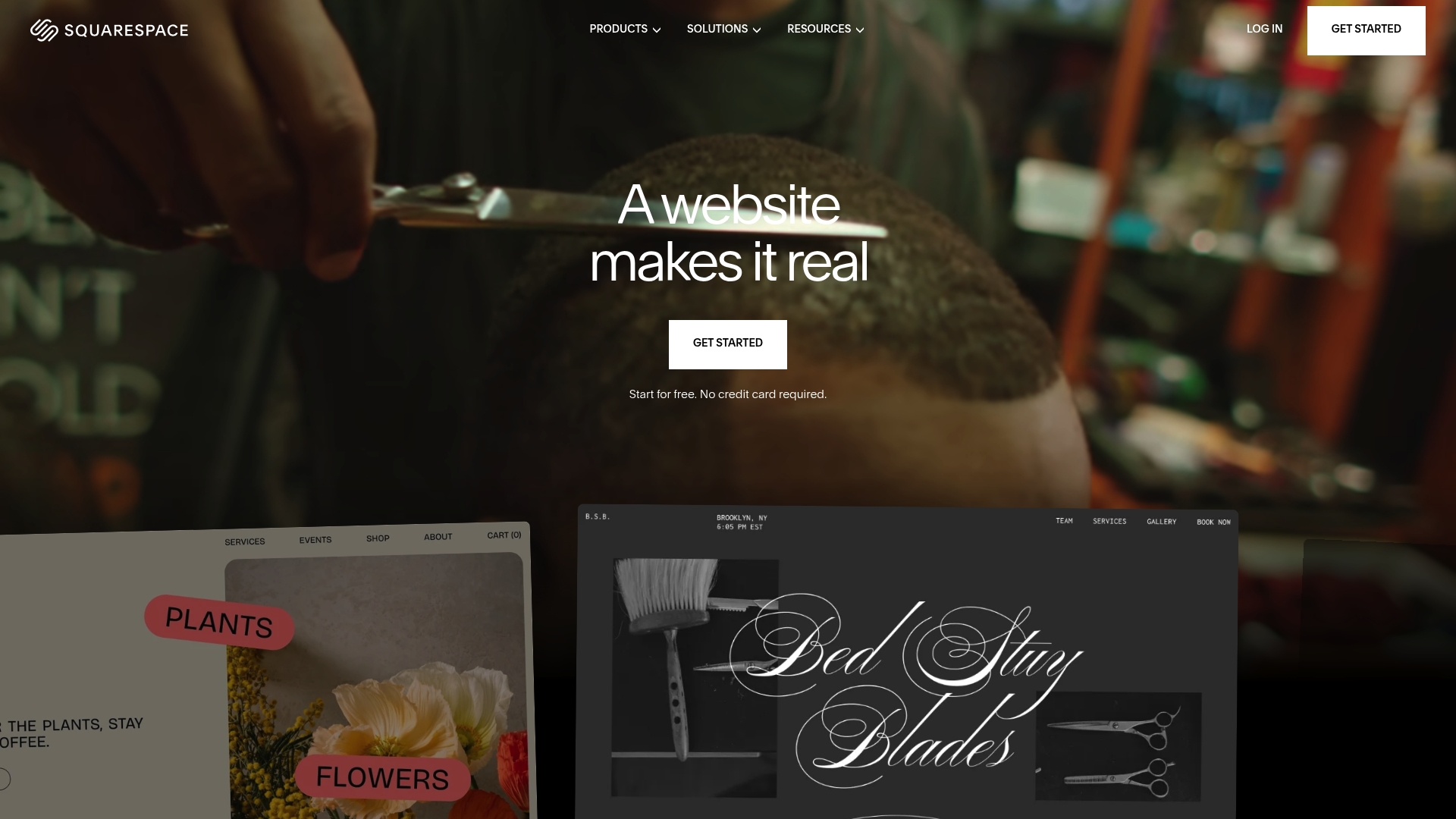 Squarespace sponsor landing page advertised on The Toast