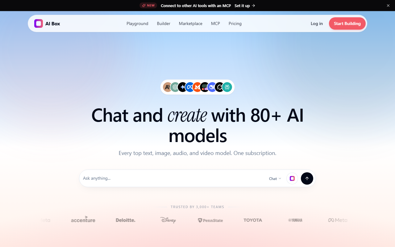 AI Box sponsor landing page advertised on No Priors AI